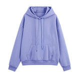 Autumn Hoodies Tracksuits Sets Solid Oversize Hooded Sweatshirts 2 Pieces Sets Winter Warm Fleece Crop Tops Pants