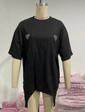 Blouse Women Wear Four Seasons Fashion Irregular Long-Sleeved T-Shirt Hot