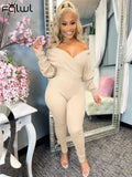 Casual Streetwear Bodycon Rompers Womens Jumpsuits Strapless Long Sleeve Jumpsuits One Piece Outfits Black Jumpsuits