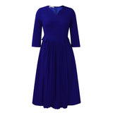 Women's Clothing 2025 Autumn New Fashion Temperament Elegant Solid Color Pressure Folding Large Size African