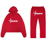 Shangchao Brand NOFS Letter Printed Sports Suit Men's Hip-Hop Street Loose Couple Suit-Outfit