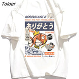 Japan Kanji Cartoon Fun Graphic T Shirts Kawaii Clothes Streetwear Oversized Khaki Tops 2022 Summer Large 2XL