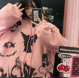 Anime Winter Women Hoodie Cute Cartoon Long Sleeve Casual Hoodie Oversized Sweatshirt Harajuku Tops Fashion Pullover