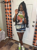 Summer Sexy Print Womens T-Shirt Ladies Casual Outfit For Women 2023 O Neck Short Sleeve Tee Shirts Human Figure