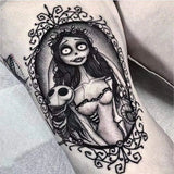 Sorceress Fake Tattoo Stickers For Men Women Arm Body Art Temporary Tattos Party Flash Decals Tatoos