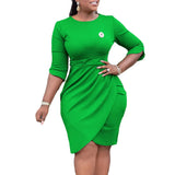 With Brooch Large-Size Women's Summer Temperament Tongle Elegant Folded