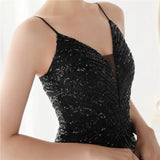 Shining Sequins V Neck Strapless Slim Formal Cocktail Party