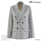 New Splicing Fold Design Irregular Hem Can Be Buckled Buckle Top Vest Coat Female