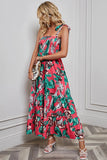 Shooting 2026Wish Spring Sexy Bareback Print Holiday Wind Sling Dress