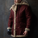 And Winter Burst Single Fur Collar Collar Thick Coat Embroidered Man Coat European Code