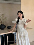 Style Simple Flying Sleeve Blouse Women's Gentle Atmosphere In Spring And Summer, Pure Desire, Chic Design, Minority Sweaters.-Outfit