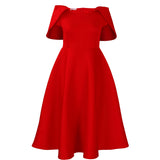 New Fashion Temperament Famous Banquet Party Dress Dress Cape Dress