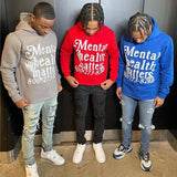 And Winter Vintage Street Personality Trend Alphabet Hoodie Printed Men's And Women's Hoodie Hoodie-Outfit