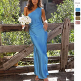 Spring And Summer Temperament To Self-Cultivated Maid Wind Open Fork Sexy Vertegding Dress