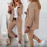 New Lattice Casual Suit Suit Suit Suit Women's