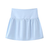 New Street Style 4-Color Simple Shoulder-To-Shoulder Blouse-Outfit