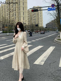 Woman Dress Peter Pan Collar Floral Slim Waist Vestido Femme Summer Robe Femme A-line Dresses 2023 Vestidos De