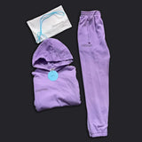 2021 Pure Cotton Thin Spring and Autumn Fabric Hooded Sweatshirts Hoodies Track Pants Women Clothes Tracksuits Two Piece