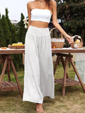Summer Leisure Wide-Legged Cotton Pop High-Waisted Loose Trousers Women's