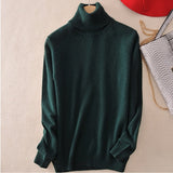 Sweater Women Turtleneck 2021 Winter White Women's Turtleneck Ladies Cashmere Sweater Pullover Female Women