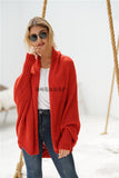 new style bat sleeve large size long knitted cardigan sweater women's jacket women's