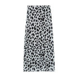 2025 New Women's Animal Print Pattern Net Tector-Smeared Tsets Half