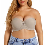 Plus Size Strapless Bra Push Up Women Underwear Seamless Sexy Lingerie Invisible Non Slip
