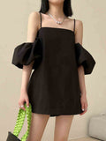 Slim Shirt For Women Square Collar Short Sleeve Off Shoulder Blouses Female Summer Clothing Style New 2022