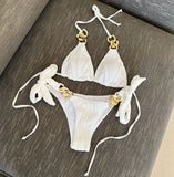 2023 Sexy New Split Swimsuit Chain Bikini Swimsuit