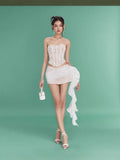 Sexy Lace Lace Lace Tective Back Strapped With Ass Dress Two