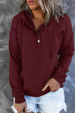 Autumn Winter Fashion Hooded Sweatshirt Women Warm Long Sleeve Solid Color Loose Pullover Top Clothes Casual Pocket