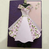 Set Cute Princess Dress Metal Cutting Dies Scrapbooking New Craft Stamps die Cut Embossing Card Making Stencil