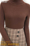 Winter Women Turtleneck Sweater Basic Knitted Soft Pullovers Cashmere Jumpers For Women Fashion Elastic Warm