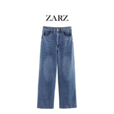 Homemade New Women's Classic Bing Decoration Easing Jeans