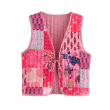 Explosion Street Printing Rope Cotton Vest