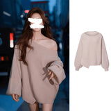Real Price Of Zhao Luth The Same Fasc Egatse Color Does Not Set Out-Up Knitted Sweater Casual Sweater Women's Coat