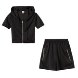 Women's Women's Solid Color Sports Leisure Suit With Hat Zipper Two