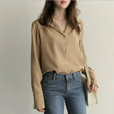Sleeve White Blouse Blouse Women Blusas Mujer De Moda 2021 V-Neck Office Lady Chiffon Blouse Shirt Women Shirts Blusas