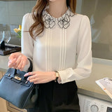 elegant ladies shirts Women's Blouses 2021 Spring Autumn Long Sleeve Shirts Tops Blusas