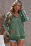 Autumn Winter Fashion Hooded Sweatshirt Women Warm Long Sleeve Solid Color Loose Pullover Top Clothes Casual Pocket