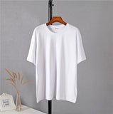 100% Cotton Oversized T Shirt Women Harajuku Basic Loose Short Sleeve Tees Soft Female Solid Tops Khaki Summer