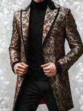 Explosion 3D Digital Printing Lattice Repair Medium And Long Casual Men's