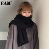 Women Mulitcolor Long Black Wine Red Keep Warm Scarf New Long Personality Fashion Tide Autumn Winter 2022