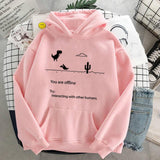 And Winter New Harajuku Sweatshirt Couple Shirt Personality Retro Dinosaur