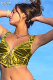 Y2k Alt Grunge Fairycore Butterfly Print Crop Top Rave Outfit Streetwear Sleeveless Shirt Summer Women 2023