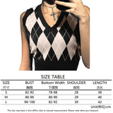 girl Sweater Vest women jumper V Neck pullover Knitted Vests Women y2k Preppy Style Crop Top Autumn 2020 solid
