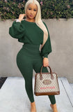 Knitting Top And Pants Casual 2 Piece