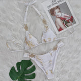 Toloer New Snake Perms Gold Bikini Crystal Diamond Metal Accessories Split Girls Holiday
