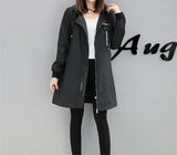 coat Womens 2020 Spring Autumn Hoodies top Plus size Slim Students Baseball clothes Medium length Windbreaker Coats