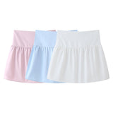 New Street Style 4-Color Simple Shoulder-To-Shoulder Blouse-Outfit